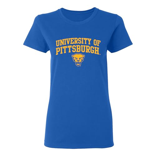 Camiseta para mujer NCAA University de manga corta y cuello redondo de algod&oacute;n