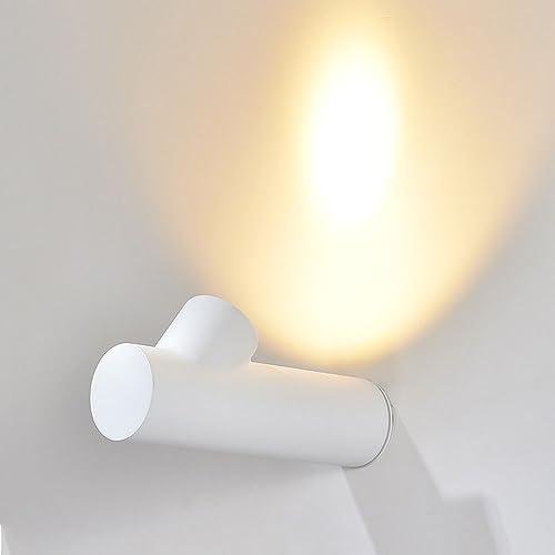 RXPVUXE Aplique de Pared para Exteriores, iluminación Interior Aplique de Pared antioxidante de Aluminio Fundido a presión Lámpara de Montaje en Pared LED cilíndrica 7W 3000k Aplique Externo cableado