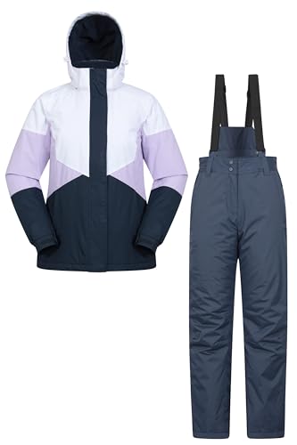 Mountain Warehouse Womens Ski Jacket & Pants Set - Padded Insulation, Snowskirt, Zipped pockets & Adjustable Hood - Best for Autumn, Winter, Outdoors & Travelling Lilac Women's Size 16 - Image 2