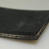 12 Inch Wide 2 Ply 220 1/8 Inch Top Cover X 1/16 Inch Bottom Cover Rubber Conveyer Belt Material (5 Foot Length)
