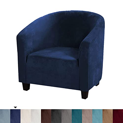 Topchances Soft Velvet Tub Chair Cover - Image 4