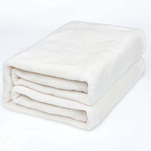 EHC - Manta para sofá (200 x 240 cm, Piel sintética de visón, tamaño Extra Grande, para sofá de 3 plazas o Cama King Size), Color Beige