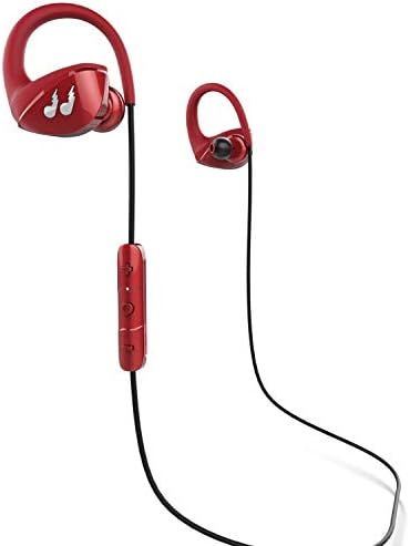 Bliiq Bluetooth Headphones, HiFi Bass Stereo with Mic, [Hummingbird][Ambient Mode|SpinFit Earbuds] Noise Cancellation, Water-Resistant Wireless Sport Earphones for Running Workout Gym (Red)