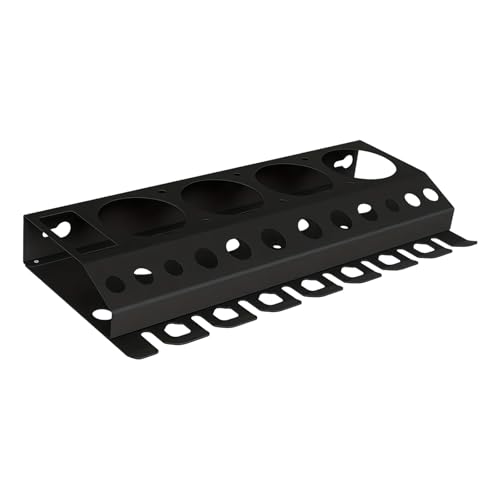 Porte-outils en fer pour brosses et flacons avec 12 emplacements