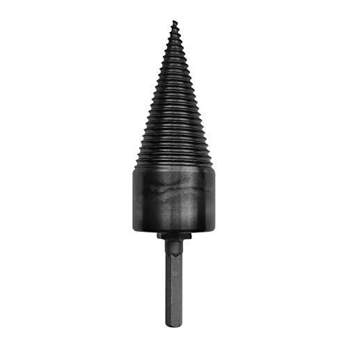 ECOSWAY Wood Splitter Cone Drill Efficient Drill Bit Safe Wood Breaker Tool for Firewood Machine Fast Wood Splitting 32/38/42/45mm