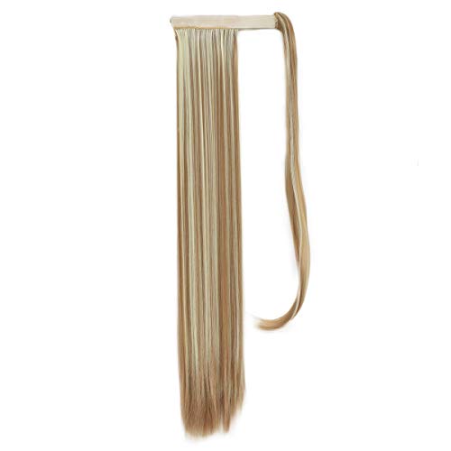 24" Long Straight Synthetic Hair Wrap Around Ponytail Extension 150g/pc (22H613)