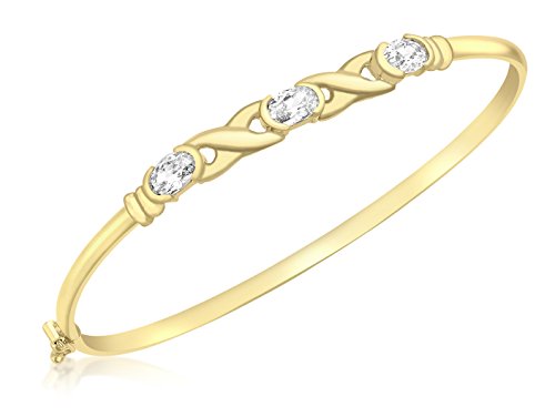 Preisvergleich Produktbild Carissima Gold - Armreif mit 3 kubischen Zirkonia, 9-karätiges Gold