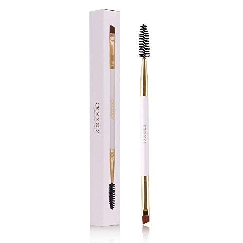 Docolor Professional Duo Eyebrow Brush Angled Eye Brow and Lash Brush Comb Eyebrow Groomer