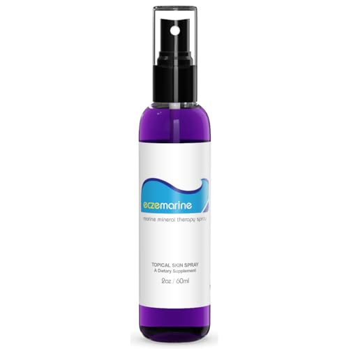 OmNutra Topical Magnesium Spray for Sleep - 2OZ Eczemarine Ocean Ionic Pure Magnesium Oil Spray for Feet with Inland Sea Minerals Supports Baby Eczema Relief