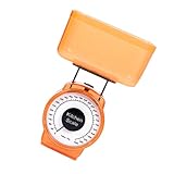 Alipis Mechanische Küchenwaage aus Kunststoff Tragbare Lebensmittelwaage bis 1 kg Multifunktional für Backen und Kochen ohne Batterien Kompakt und Robust Zufällige Farbe Zufällige Farbe