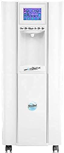Dewstand Atmospheric Water Generator 8 gal/Day - Produces Light Alkaline, Ionized, Mineralized Water - Hot and Cold Dispenser- No Plumbing or Piping-Carbon+ Reverse Osmosis, UV- Dehumidifier-White
