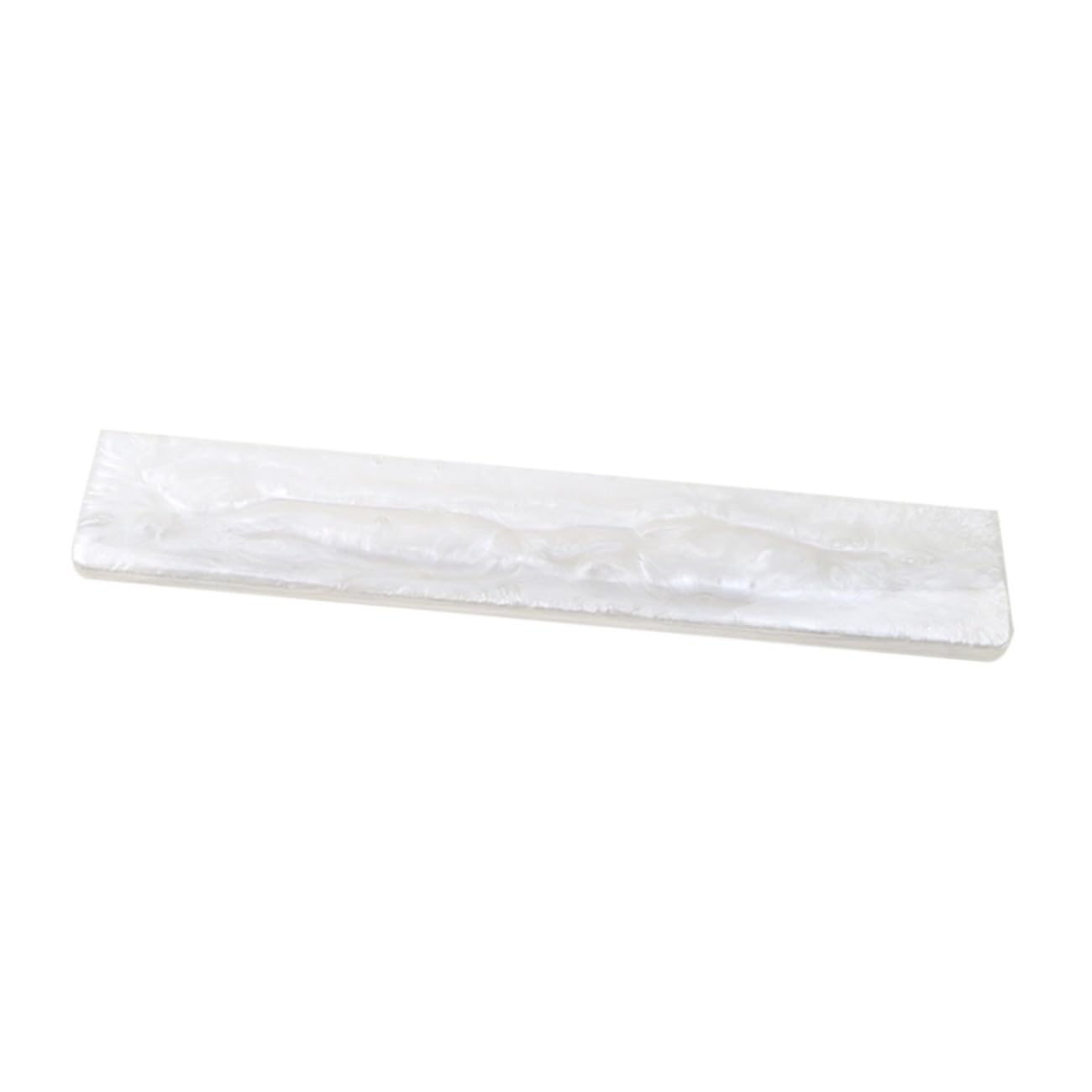 Tofficu Handgelenkauflage aus Weißem Epoxidharz Ergonomische Ellbogenstütze für Tastatur 104 Tasten Druckverteilend Tragbar Fürpc und Gaming Zubehör