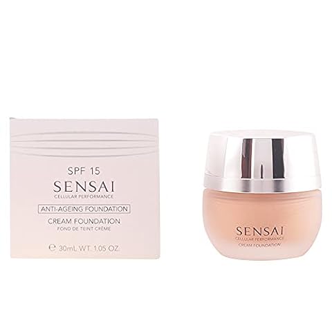 Kanebo Sensai Cellular Performance femme/woman, Cream Foundation CF23 Almond beżowy, 1 opakowanie (1 x 30 ml)