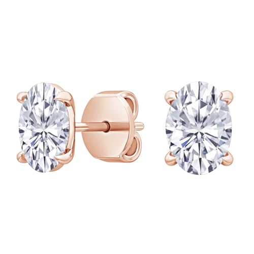 Houston Diamond District IGI Certified LAB GROWN Diamond Stud Earrings for women 4 Prong Push Back (E/F Color VS2/SI1 CLARITY)