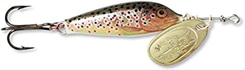 Blue Fox Vibrax Minnow Spinner, 3/16-Ounce, Brown Trout/Gold