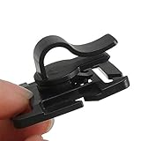 huffa 4pcs girevole bere tubo clip di idratazione vescica cannuccia tubo trappola tubo flessibile clip for acqua pacchetto borsa (material : black)