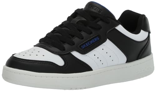 Skechers Boys Quick Street Black/White 3.5 Big Kid