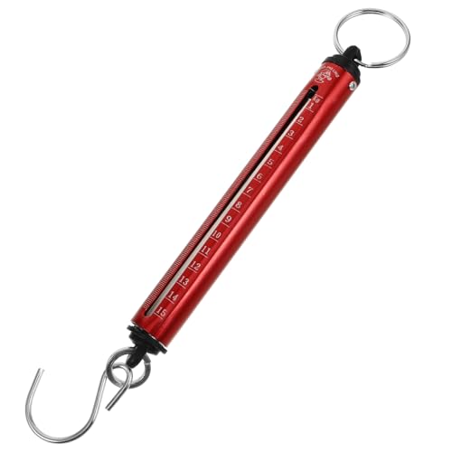 HEMOTON Báscula Colgante Mecánica Portátil de Mano 15 Kg Gancho Metálico Mini Báscula de Equipaje Compacta y Resistente Adecuado para Viaje y Pesaje de Frutas y Verduras
