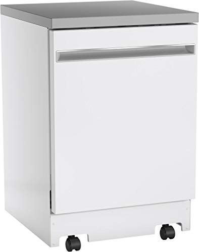 GE-GPT225SGLWW-24-Energy-Star-Fully-Integrated-Portable-Dishwasher-with-12-Place-Settings-Autosense-Cycle-and-Piranha-Hard-Food-Disposer-in-White