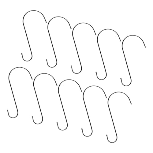 Holibanna 10Pcs S Shaped Hooks for Hanging Plants Bird Feeders Decorations Garden Hanging Hooks for Planters Wind Chimes Holiday Decor