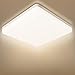 Combuh Plafón LED 48W 4320Lm Fácil de Instalar Modernos Lampara de Techo para Dormitorios Salones Cocina Blanco Natural 4500K Cuadrado Ø30*30 * 4CM
