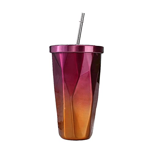 Vaso de acero inoxidable de 481.9 g con aislamiento de pared, taza de café con tapa a prueba de salpicaduras, taza de viaje que mantiene el calor durante 6 horas sobre la marcha Vaso de acero inoxidable de 481.9 g con aislamiento de pared, taza de café con tapa a prueba de salpicaduras, taza de viaje que mantiene el calor durante 6 horas sobre la marcha