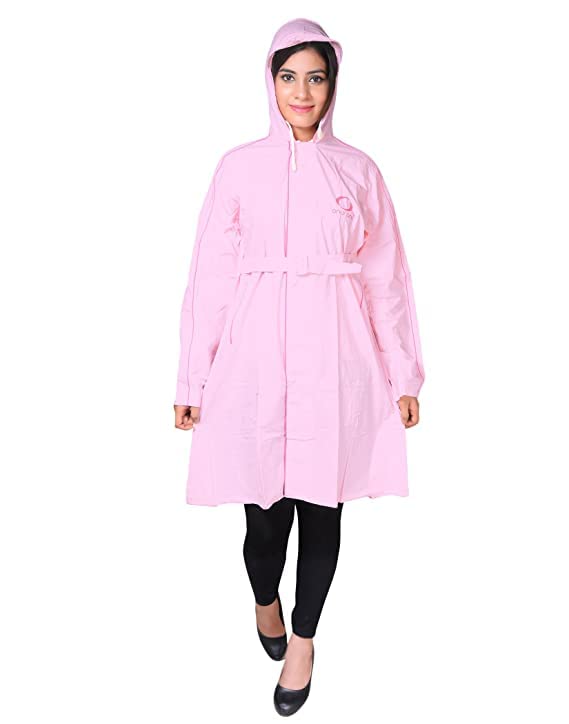 Rain Suit for Women Raincoat for Ladies Waterproof Rain Coat Women Rain Suit (Light Pink) (Pack of 1) (Multisize)-image-20