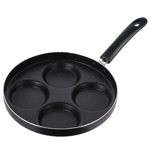 TOPPERFUN 1 Pieza Sartén para Huevos Fritos Antiadherente de Huecos Sartén Multifuncional para Huevos Pancakes y Hamburguesas para Cocina Casa y Restaurantes