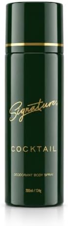 Signature Cocktail Deodorant Body Spray | 10 International Fragrances in 1 Deo | Long-Lasting Premium Unisex Body Deo for Men & Women | Floral Fruity Perfume | Daily Use, Office, Parties - 200ml