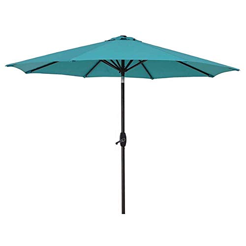 Garden Parasol Umbrella, 9ft / 270cm Patio Garden Table Umbrella w/Tilt Adjustment, Perfect for Outdoor, Beach Commercial Event Market, Camping, Swimming Pool
