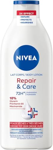 NIVEA Repair & Care Bodylotion - Lotion voor Zeer Droge Huid - 72u Hydraterende Serum - met Niacinamide, Glycerine en Provitamine B5 - Lichaamsverzorging - 400 ml