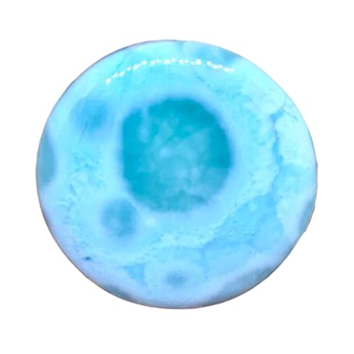 Gemme larimar naturel pour fabrication de bijoux collier et bague cabochon rond