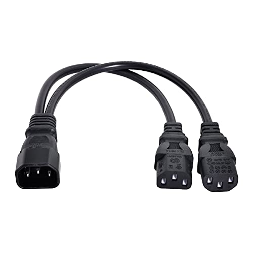 Cable C14 a doble C13 que soluciona la escasez de enchufes en regletas rack de servidores 3