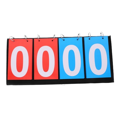 Marcador portátil de mesa con paneles rojo y azul miniatura 1