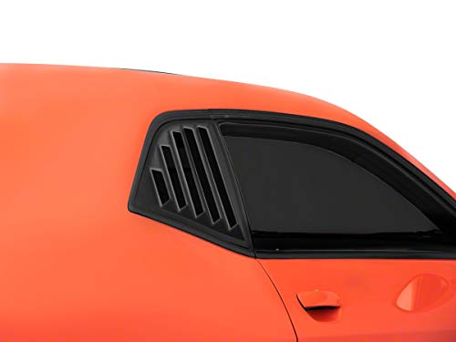 Speedform Quarter Window Louvers; Matte Black Compatible With 08-23 Challenger #TOP6