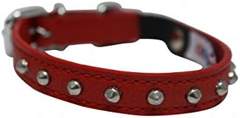 Angel 21913 Studded Cat Collars Collar, Red, 10