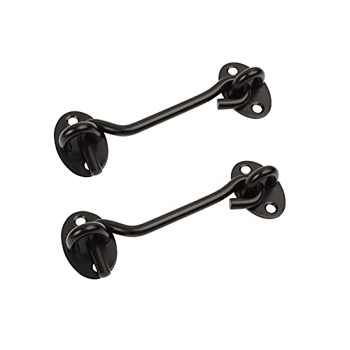 Mjiya Barn Door Latch, Heavy Duty Solid Thicken Stainless Steel Gate Latch, Cabin Hooks And Eye Latch With Mounting Screws. Best For Window, Sliding Door, Bedroom #TOP11