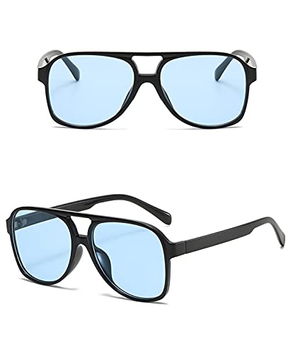 Image of Vintage Aviator Sunglasses for Women Men 70s Glasses Retro Oversized Yellow Lens Shades