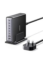 UGREEN USB C Charger 200W 8-Port Charging Station GaN Fast Charger Plug PD 100W Laptop Desktop Charger Support PPS Compatible with MacBook Pro/Air, iPhone 17 Pro/Air/17/16, Galaxy Series, etc