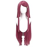 osseoca Uzumaki Kushina Cosply Wig Wine Red 100cm 39inch (Uzumaki Kushina-RED)