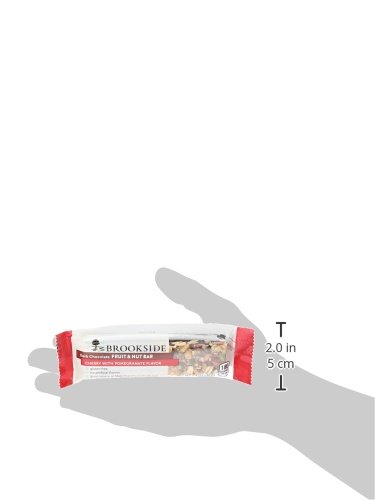 Brookside Dark Chocolate Fruit and Nut Bars, Cherry with Pomegranate (Pack of 12)