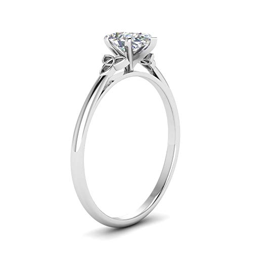 Bague solitaire celtique argent résistant taille 47-70 pour doigt sensible - 3