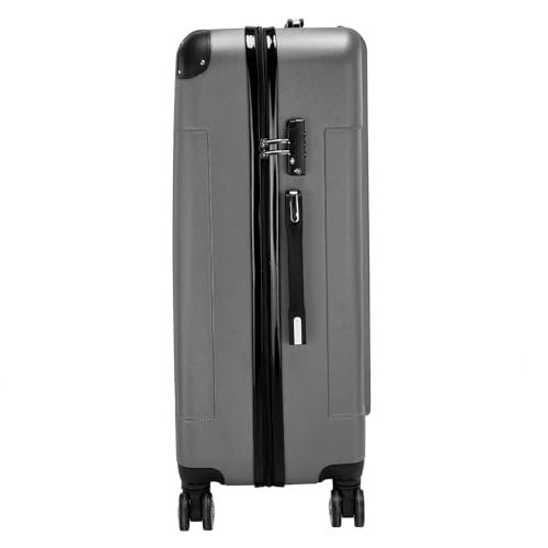 Luggage 3 Piece Set Suitcase, Airline Approved ABS Hardshell Luggage with Spinner Wheels, Carry on Lightweight Suitcase with Telescoping Handle, Dark Gray(20 ", 24 ",28")4