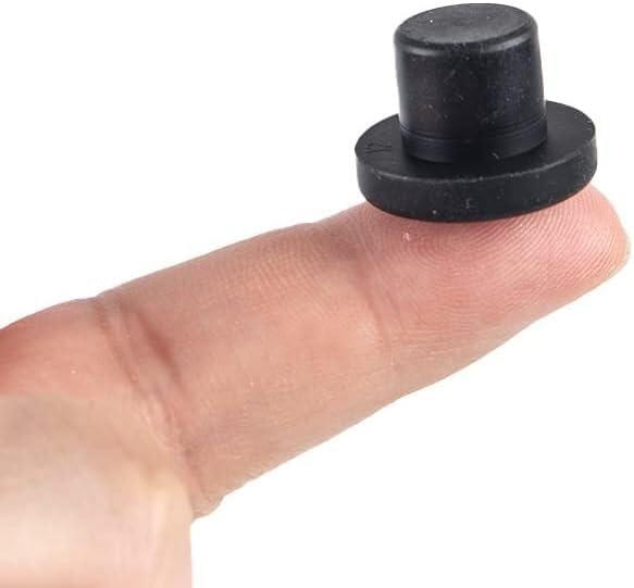 Seal Stopper,Rubber Hole Caps,Tap Bung,10Pcs/set Solid Rubber Hole Caps 3.5 12mm High Temperature Resistance T Type Silicone Seal Hole Plugs Dust proof Gasket Blanking End Caps (Color : As pic) ( Colo