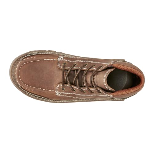 Justin Mens Corbett 5 Inch Waterproof Alloy Toe Work Safety Shoes Casual, Barley - 11.5 M4