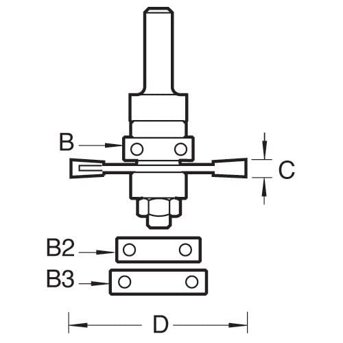 Trend Professional Bearing Guided Biscuit Jointer Router Cutter, 1/2 Inch Shank, 4mm Cut Length, Biscuit Sizes No.0, 10 & 20, 342X1/2TC - Image 4