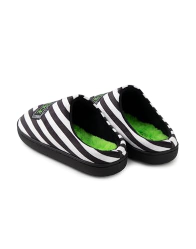 Vanilla Underground Beetlejuice Unisex Black Mule Slippers | Iconic Logo Design House Shoes| Classic Tim Burton Movie Merchandise4