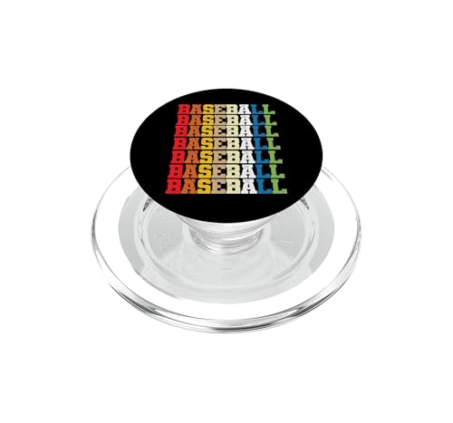 PopSockets PopGrip pour MagSafe amovible et aimanté au motif de baseball vintage vieilli