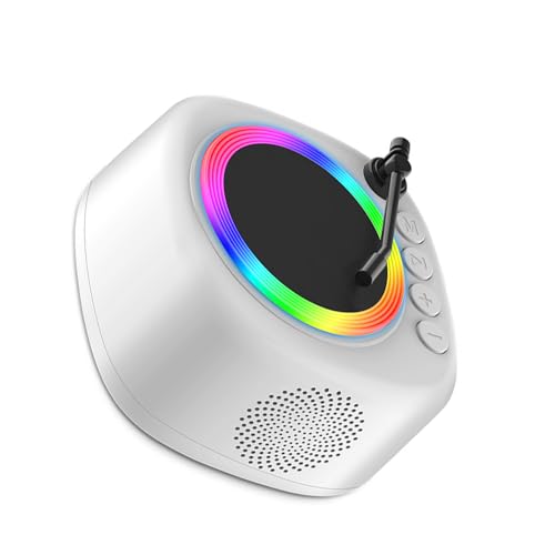 QUXVUIS Mini Altavoz de Estilo Retro con Reproductor de grabación USB, Tarjeta grabación con Forma inserción, Altavoces portátiles inalámbricos con Bluetooth
