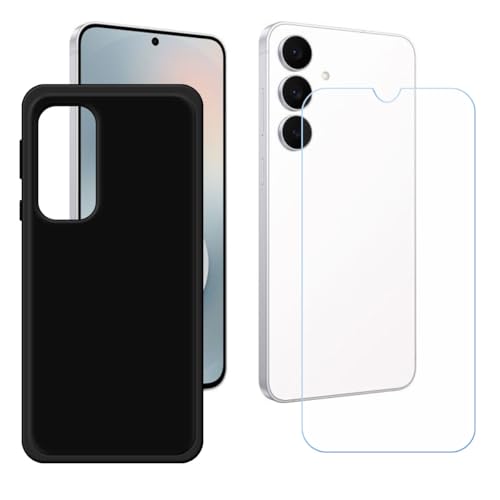 Samsung Galaxy S25 FE +�����K���X�X�N���[���v���e�N�^�[�t�B�����pGYDQQKJ�P�[�X�A�\�t�g�P�[�X�J�o�[�\�t�g�V���R���W�F��TPU�P�[�X�J�o�[�i6.70 "�j